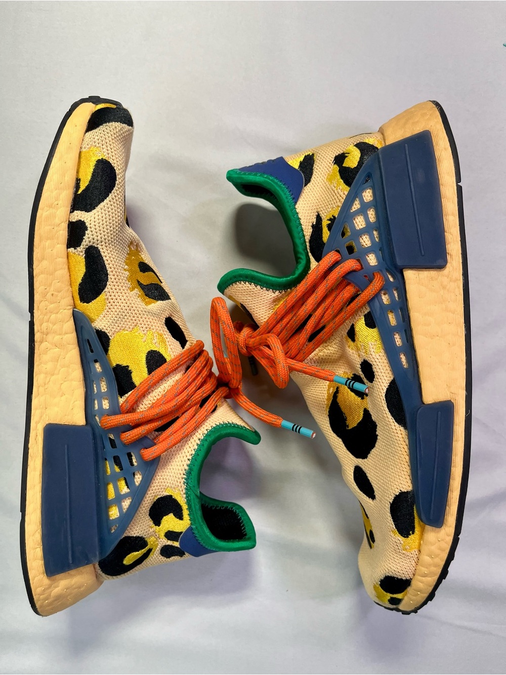 Pharrell X Adidas NMD Human Race Animal Print Cheetah Running Shoes Sneakers 8 - Picture 14 of 15